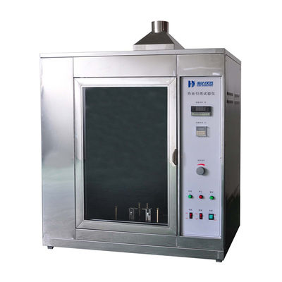 Equipo de ensayo de laboratorio Evaluación del riesgo de incendio / Máquina de ensayo de ignición de alambre caliente Ni80/Cr20 IEC60695-2-20