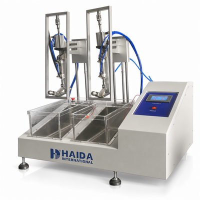 Máquina de prueba de resistencia al agua para calzado dinámico HAIDA, máquina de prueba de impermeabilidad de zapatos, equipo de prueba de zapatos estándar SATRA TM 230