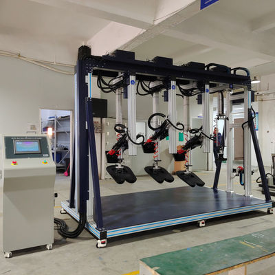 Máquina de prueba de durabilidad de tres asientos de sofá y respaldo