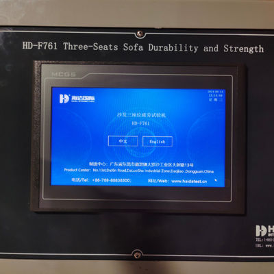 Máquina de prueba de durabilidad de tres asientos de sofá y respaldo
