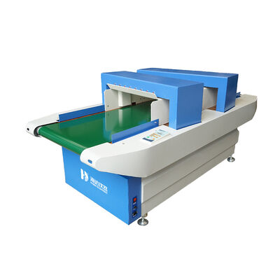 Detector de metales de aguja de doble cabezal con ancho de detección de 600 mm y velocidad de transporte de 24 m/min para pruebas textiles