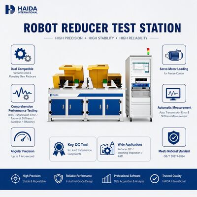 Estación de prueba de reducción de robot de alta definición caja de cambios planetaria armónica máquina de prueba de errores de transmisión retroalimentación rigidez 1 segundo de arco