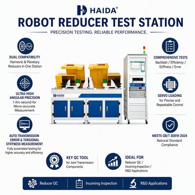 Estación de prueba de reducción de robot de alta definición caja de cambios planetaria armónica máquina de prueba de errores de transmisión retroalimentación rigidez 1 segundo de arco