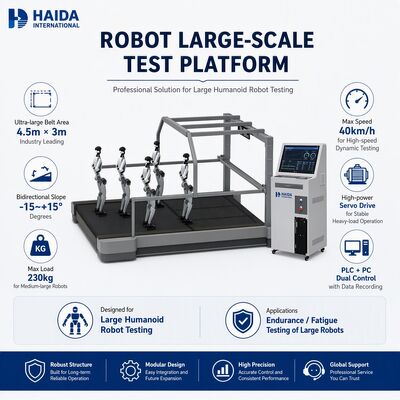 Plataforma de Prueba a Gran Escala para Robots Humanoides, Cinturón de 230 kg de Carga, 40 km/h, Equipo de Prueba de Fatiga de Resistencia en Pendiente Bidireccional
