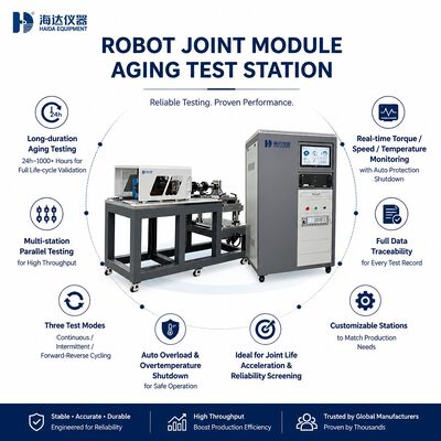 Módulo articular del robot Estación de prueba de envejecimiento Estación de prueba de durabilidad Máquina de prueba Actuador Prueba de vida 24h 1000h Ciclos intermitentes continuos