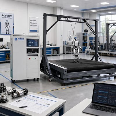 Plataforma de Prueba Dinámica de Robots HD para Caminar, Máquina de Prueba de Estabilidad, Equipo con Pendiente Ajustable de 0 a 20 Grados, Control de Velocidad de 0 a 18 km/h