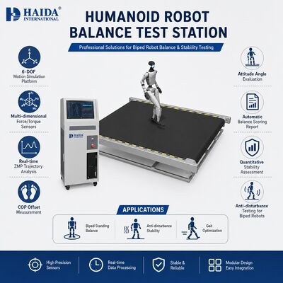 Estación de Prueba de Equilibrio de Robot Humanoide Plataforma de Movimiento de 6 DOF Equipo de Prueba de Estabilidad de Robot Bípedo Análisis ZMP COP